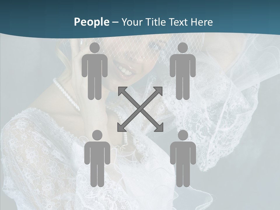 Blonde Smile Sight PowerPoint Template