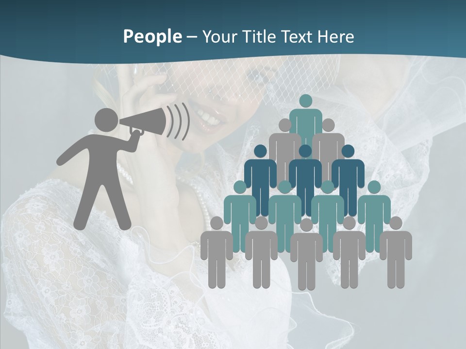 Blonde Smile Sight PowerPoint Template