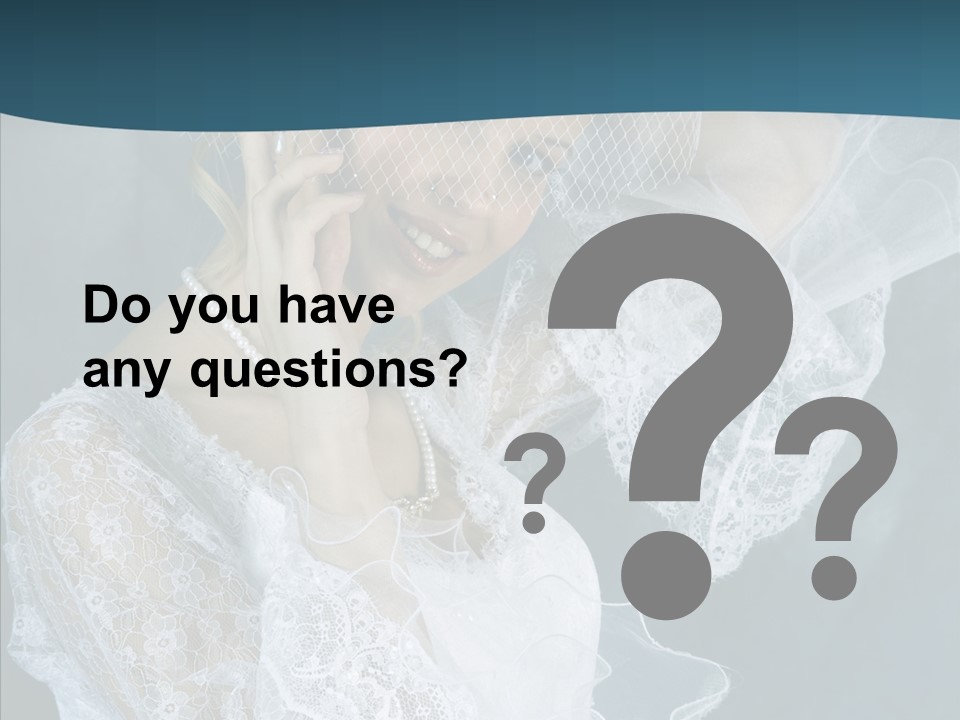 Blonde Smile Sight PowerPoint Template