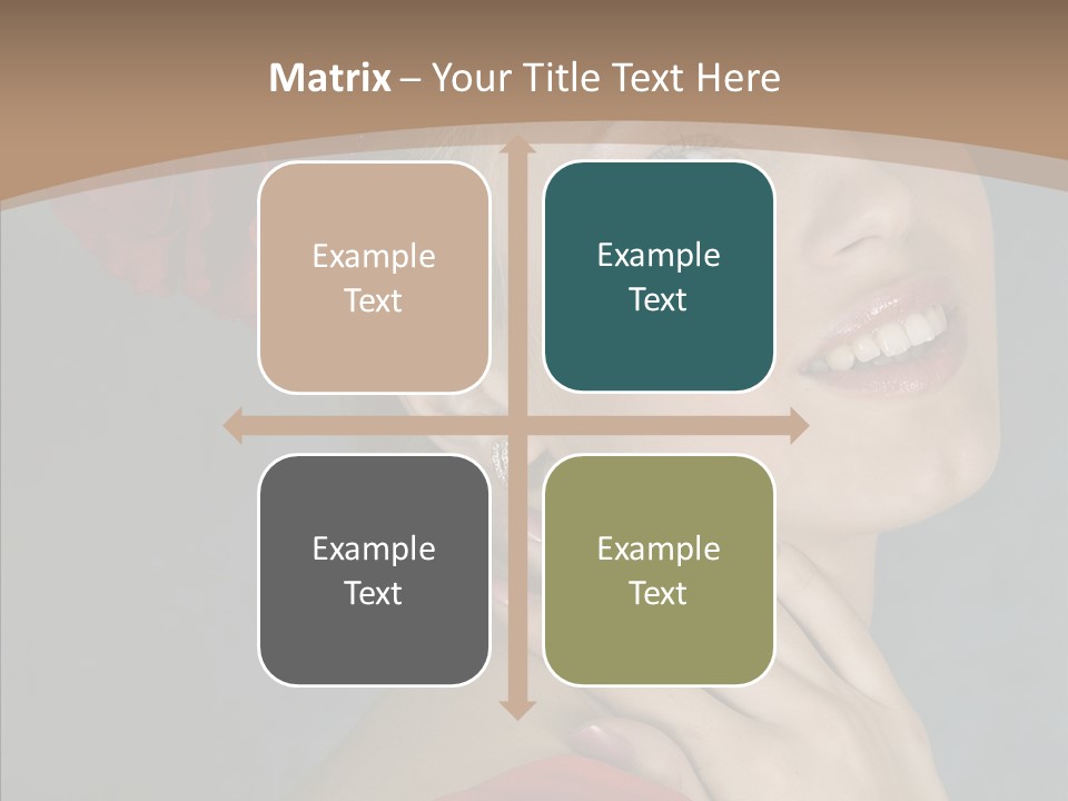 Veil Sexual Stylish PowerPoint Template