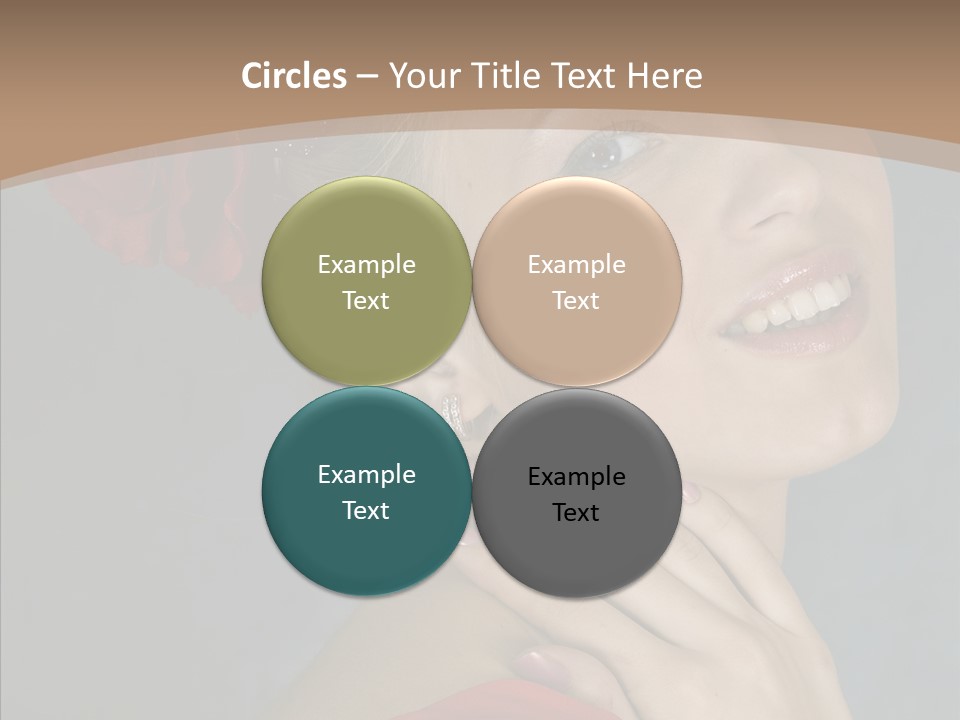 Veil Sexual Stylish PowerPoint Template