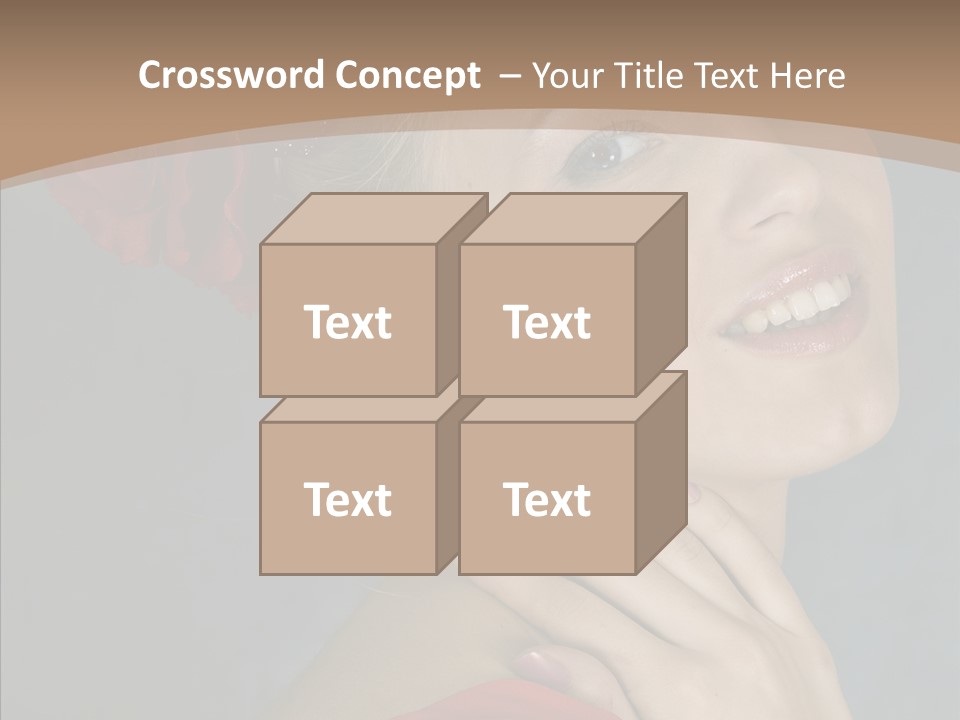 Veil Sexual Stylish PowerPoint Template