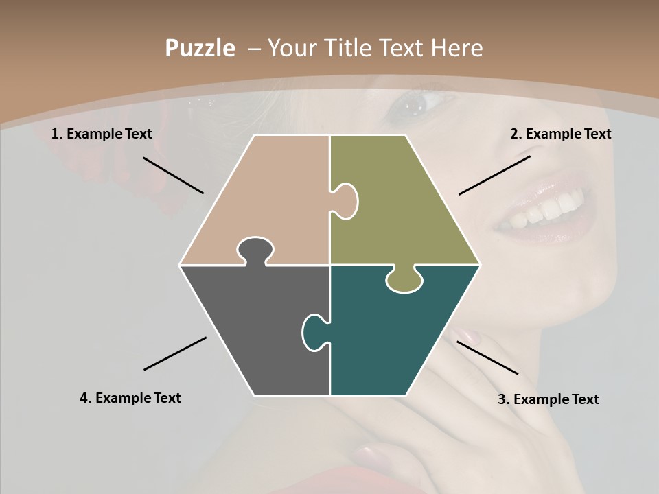 Veil Sexual Stylish PowerPoint Template