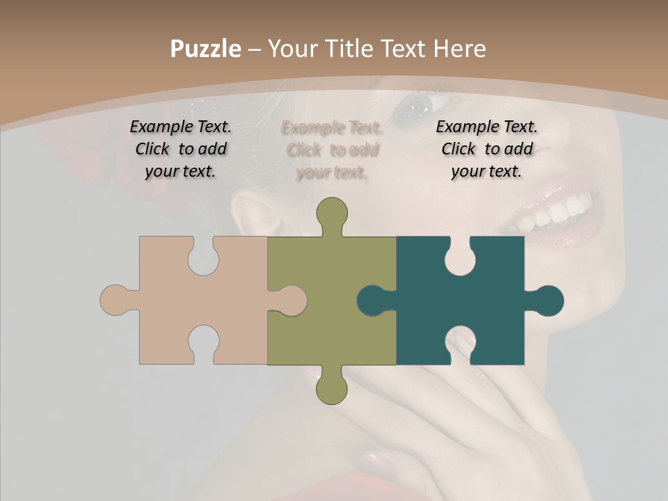 Veil Sexual Stylish PowerPoint Template