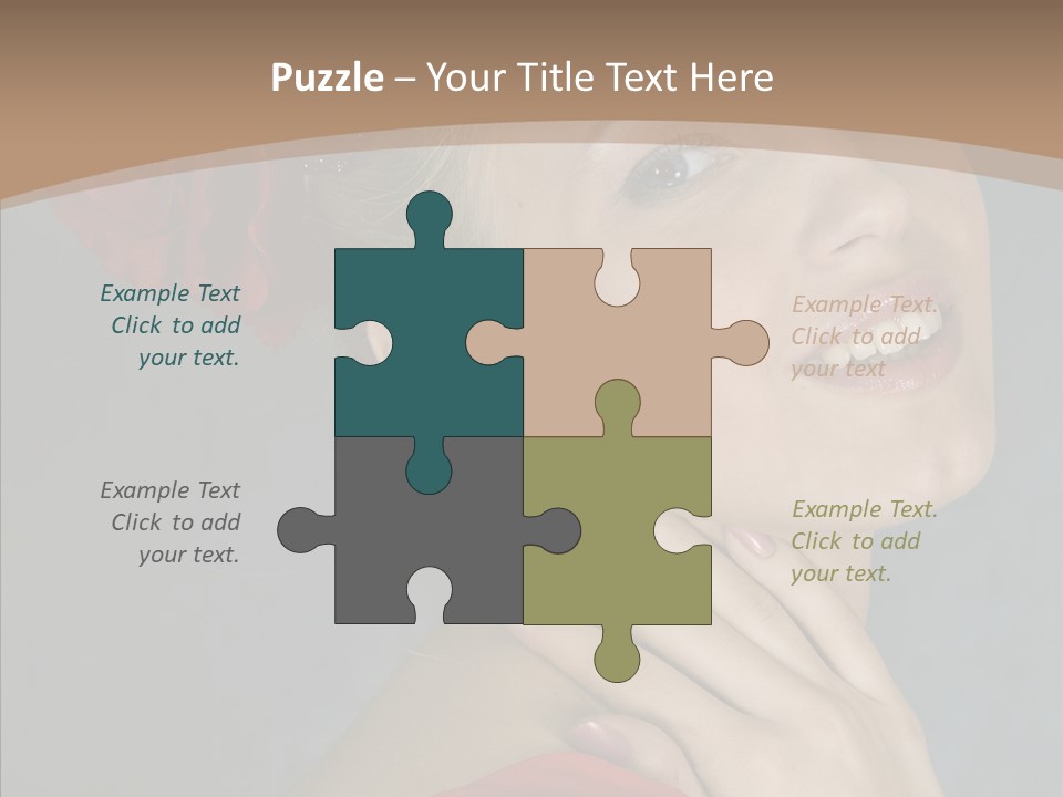 Veil Sexual Stylish PowerPoint Template