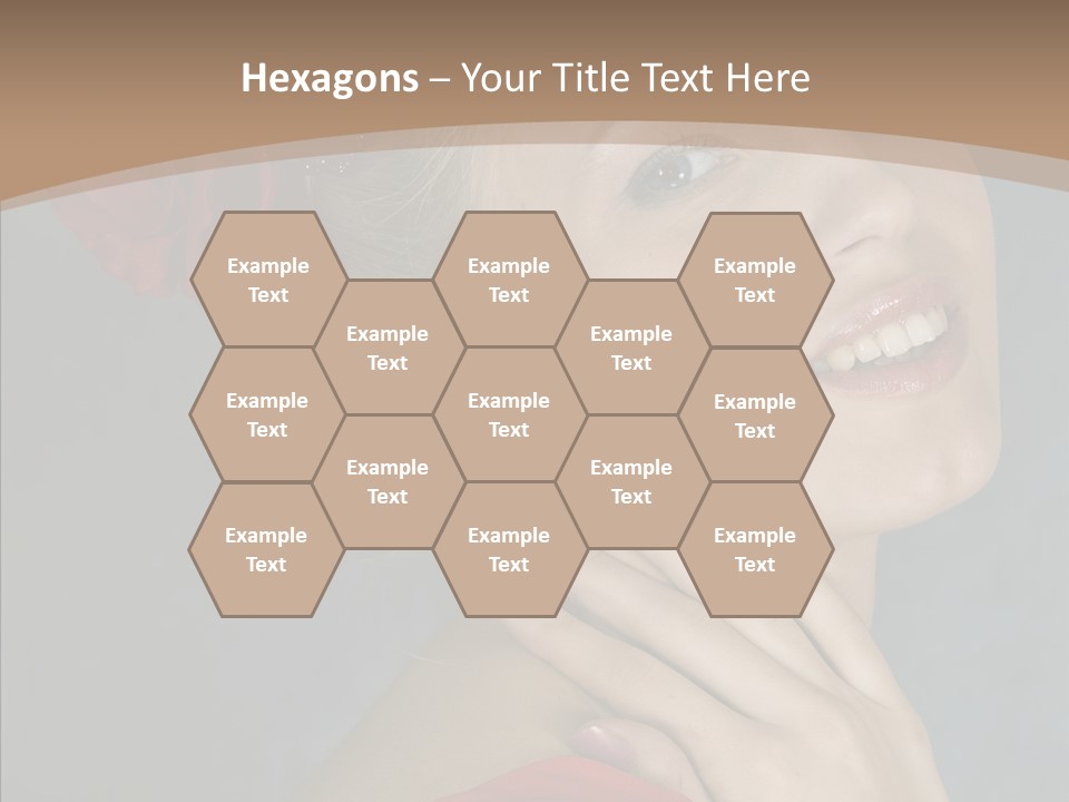 Veil Sexual Stylish PowerPoint Template