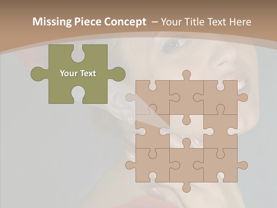 Veil Sexual Stylish PowerPoint Template