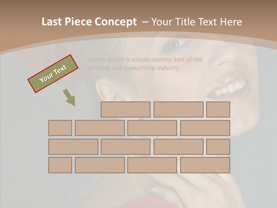 Veil Sexual Stylish PowerPoint Template