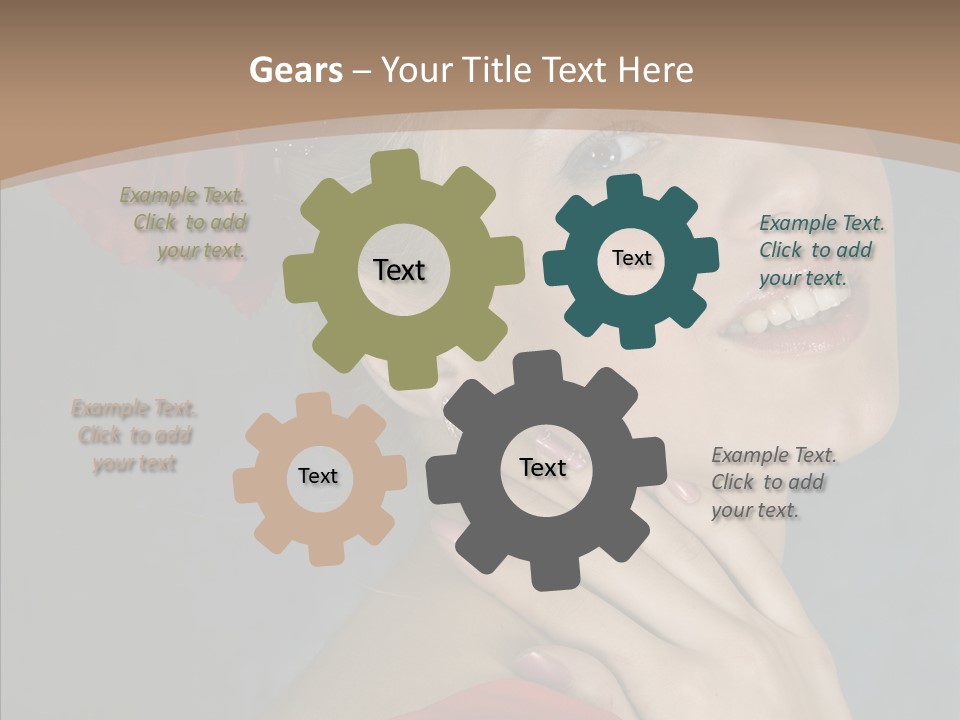 Veil Sexual Stylish PowerPoint Template