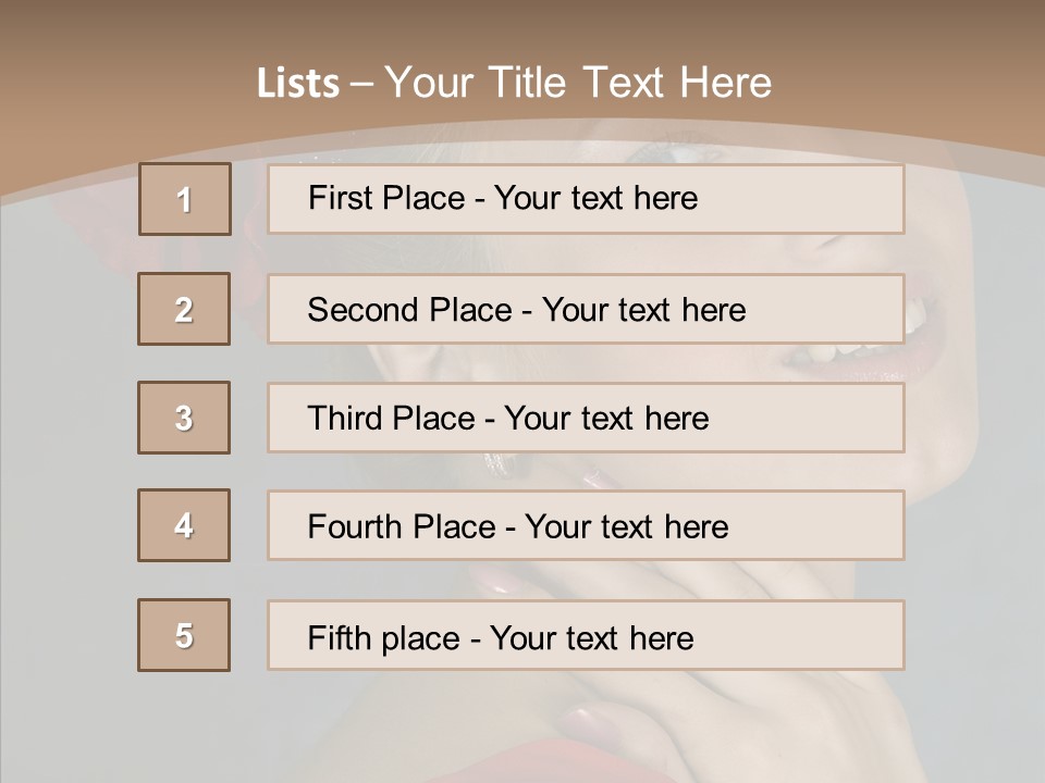 Veil Sexual Stylish PowerPoint Template
