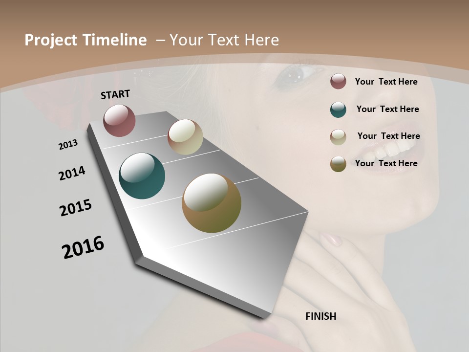 Veil Sexual Stylish PowerPoint Template