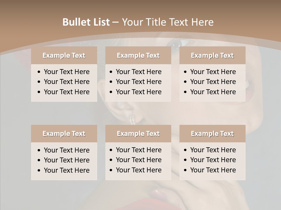 Veil Sexual Stylish PowerPoint Template