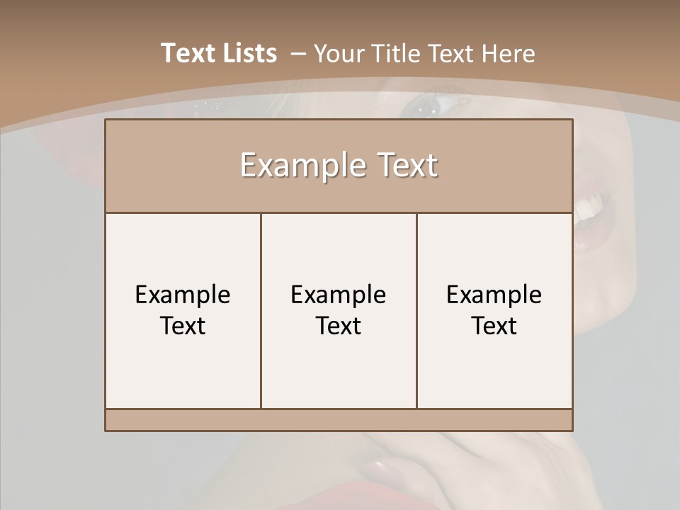 Veil Sexual Stylish PowerPoint Template