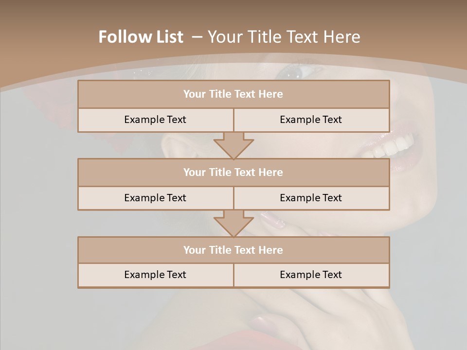 Veil Sexual Stylish PowerPoint Template