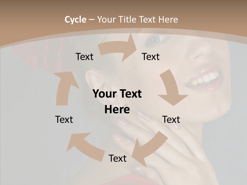 Veil Sexual Stylish PowerPoint Template