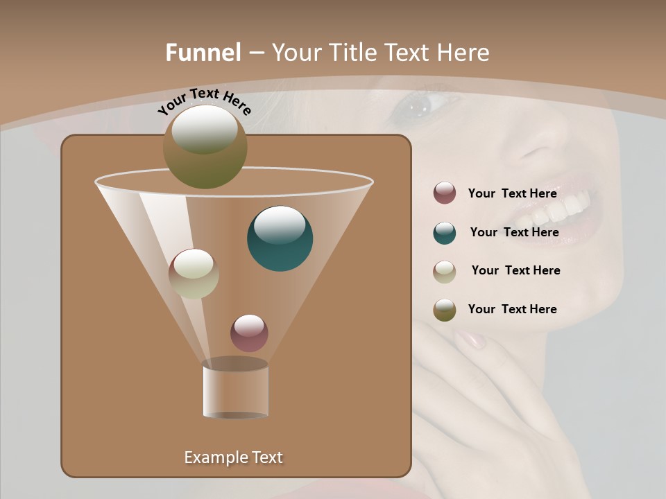 Veil Sexual Stylish PowerPoint Template
