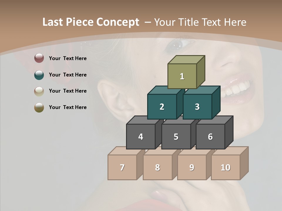 Veil Sexual Stylish PowerPoint Template