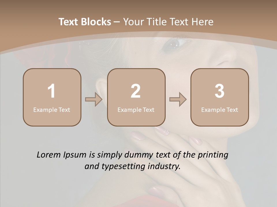 Veil Sexual Stylish PowerPoint Template