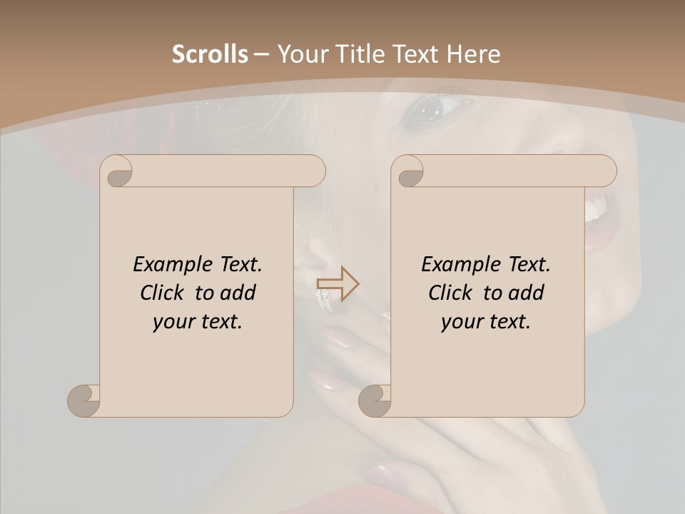 Veil Sexual Stylish PowerPoint Template