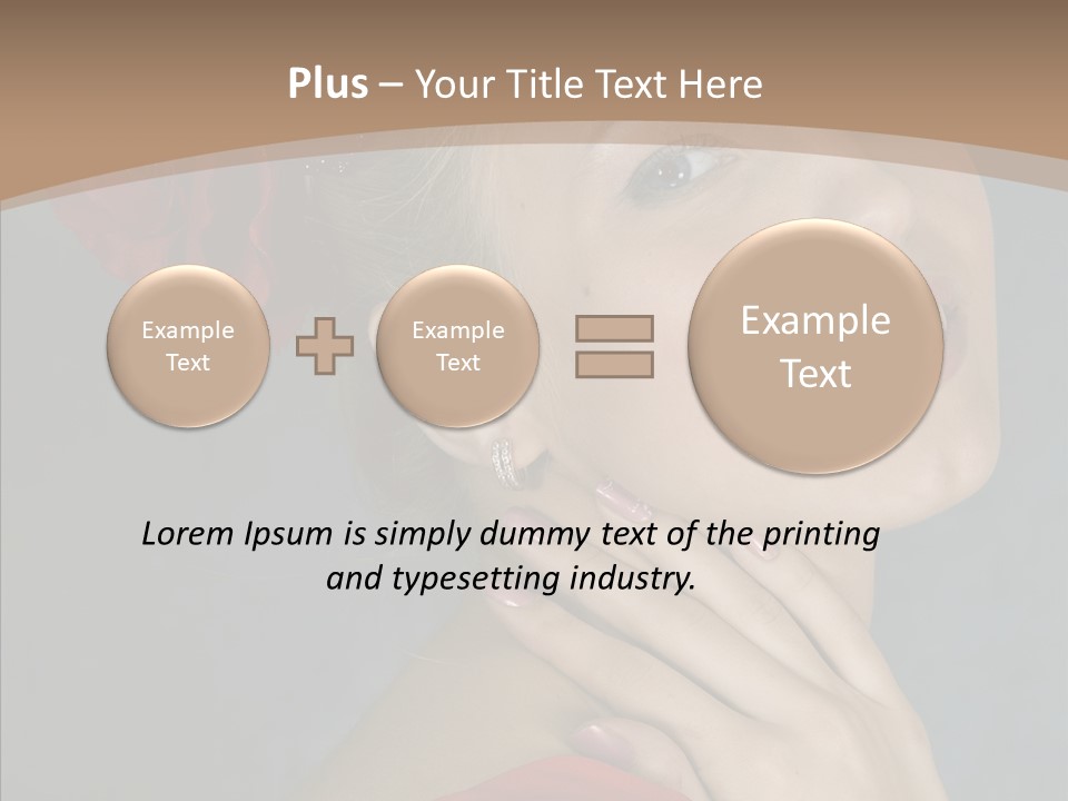 Veil Sexual Stylish PowerPoint Template