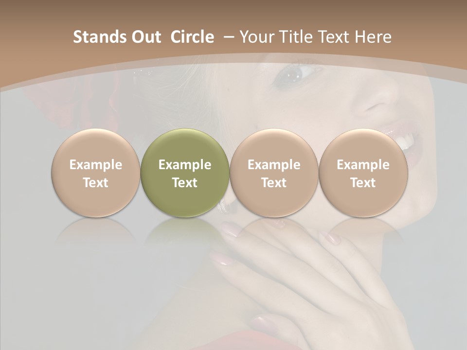 Veil Sexual Stylish PowerPoint Template