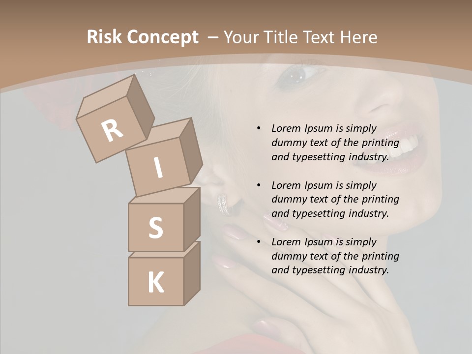 Veil Sexual Stylish PowerPoint Template