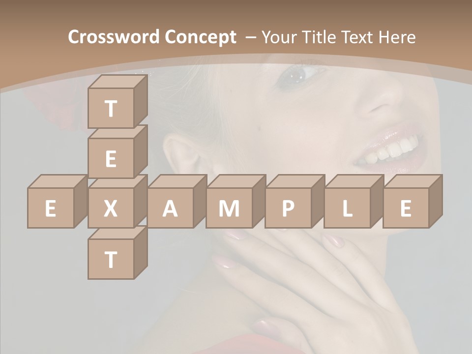 Veil Sexual Stylish PowerPoint Template