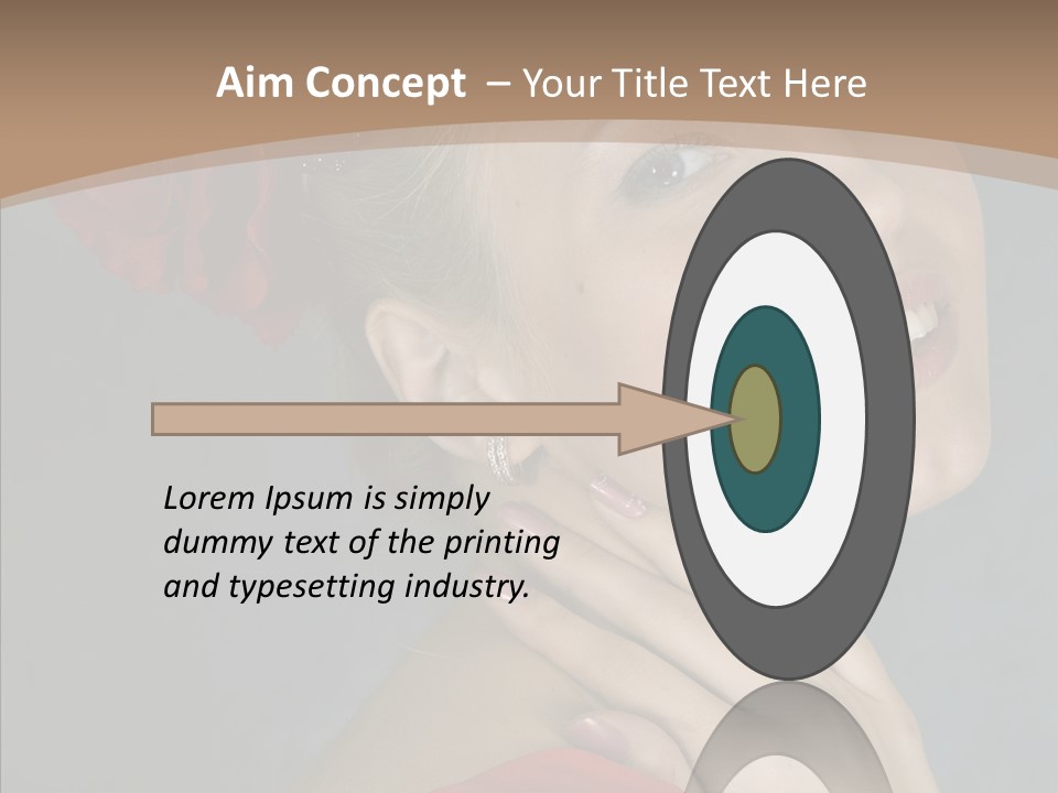 Veil Sexual Stylish PowerPoint Template