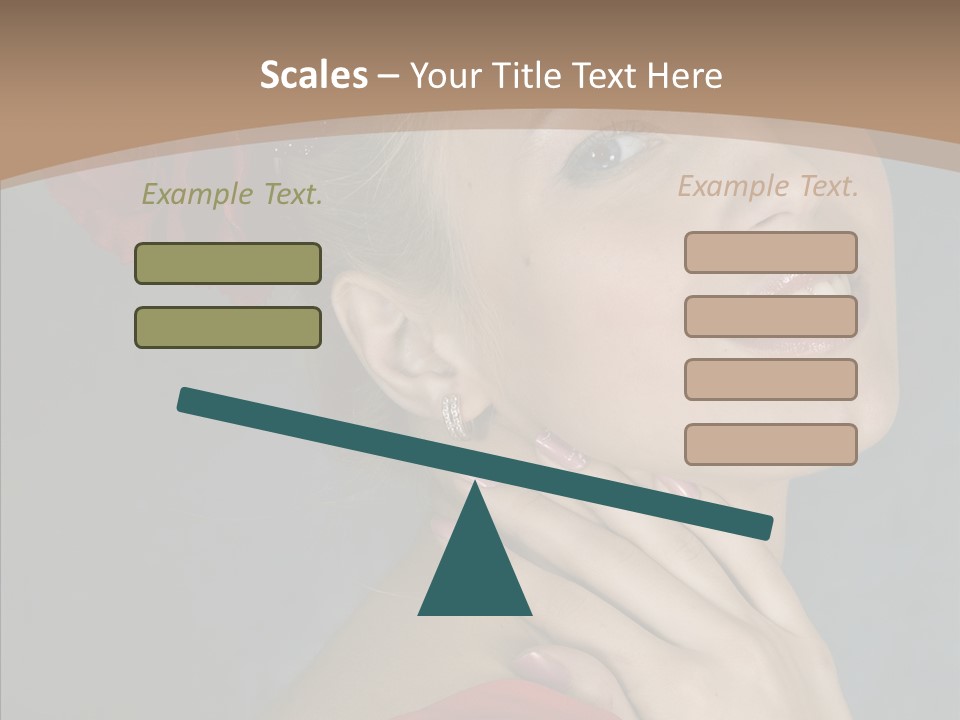 Veil Sexual Stylish PowerPoint Template