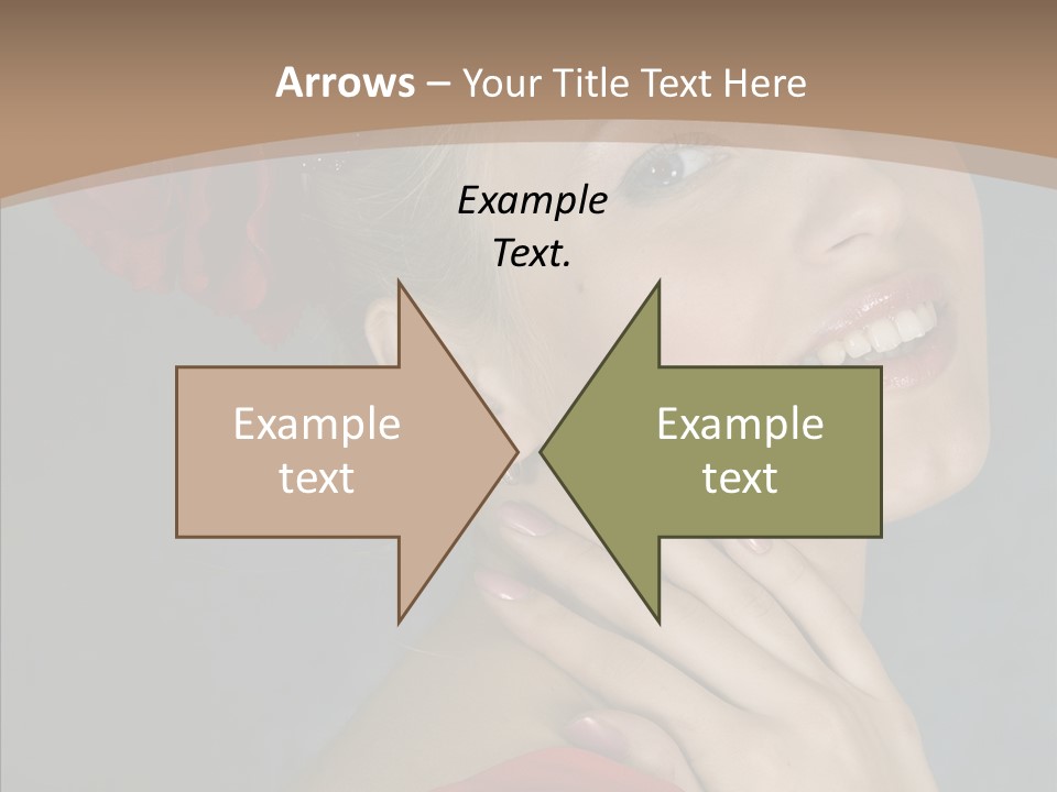 Veil Sexual Stylish PowerPoint Template