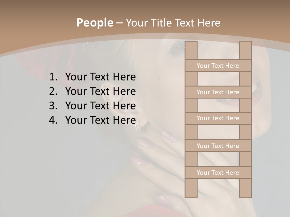 Veil Sexual Stylish PowerPoint Template