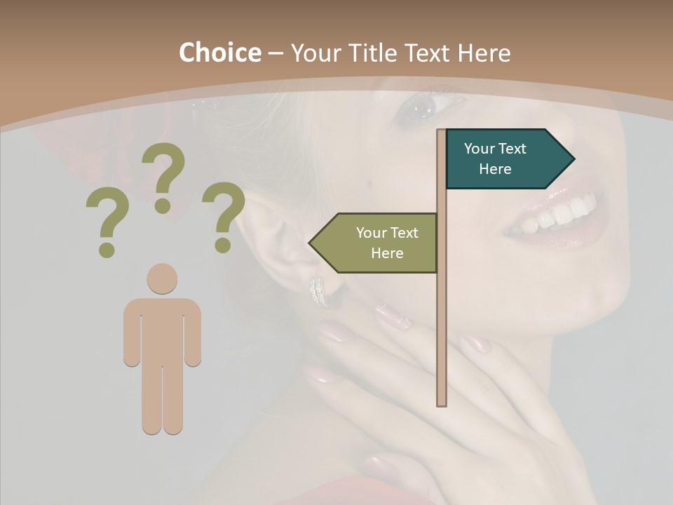 Veil Sexual Stylish PowerPoint Template