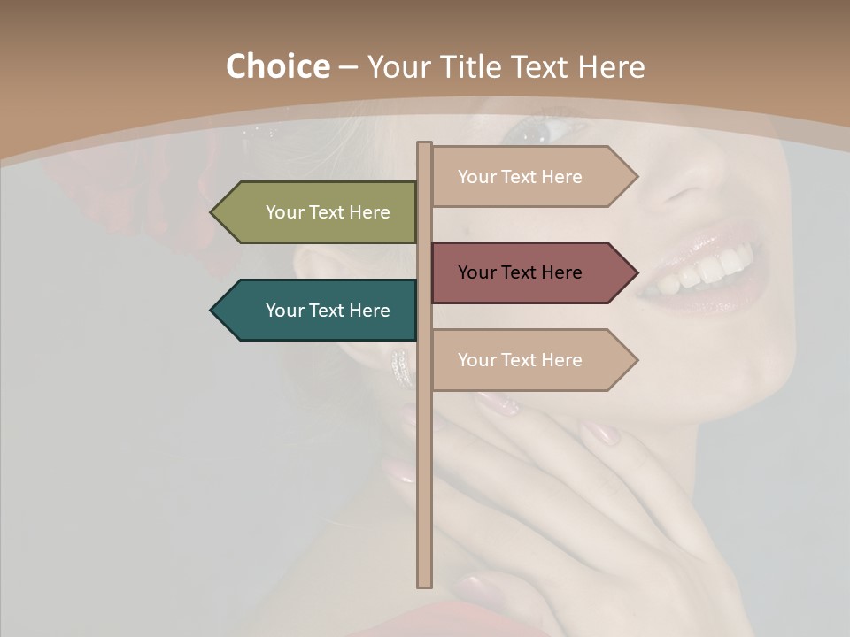 Veil Sexual Stylish PowerPoint Template