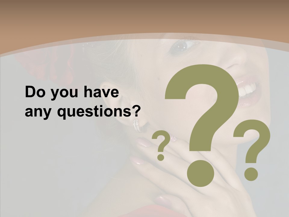 Veil Sexual Stylish PowerPoint Template