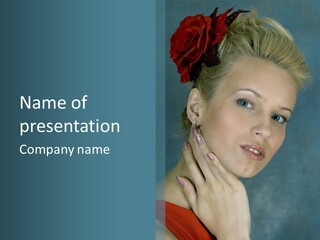 Person Style Hand PowerPoint Template