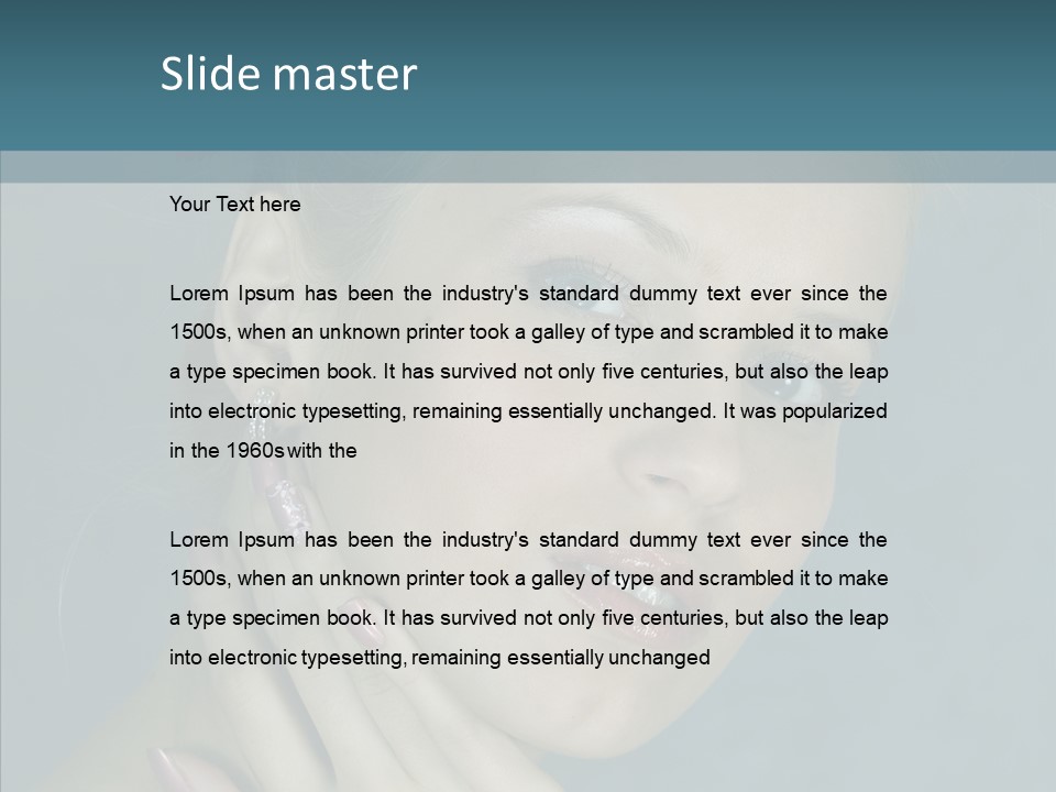 Person Style Hand PowerPoint Template