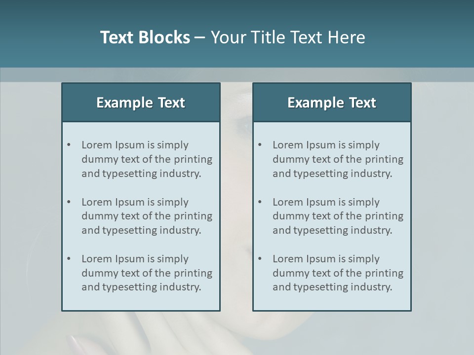 Person Style Hand PowerPoint Template