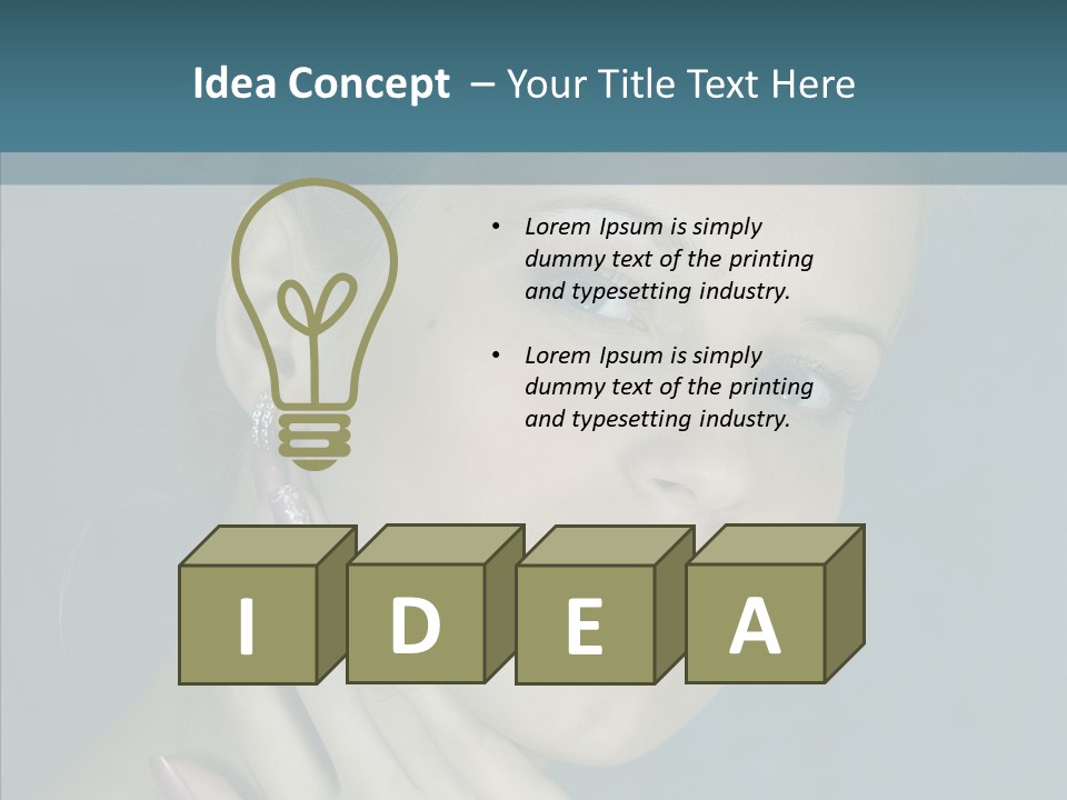 Person Style Hand PowerPoint Template