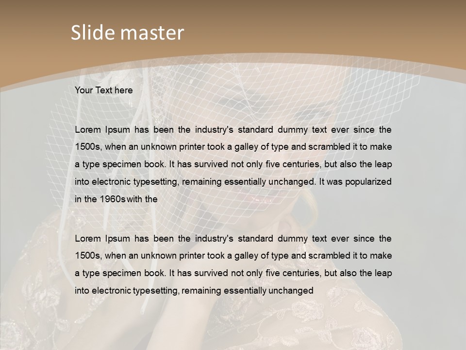 Blonde Background Young PowerPoint Template