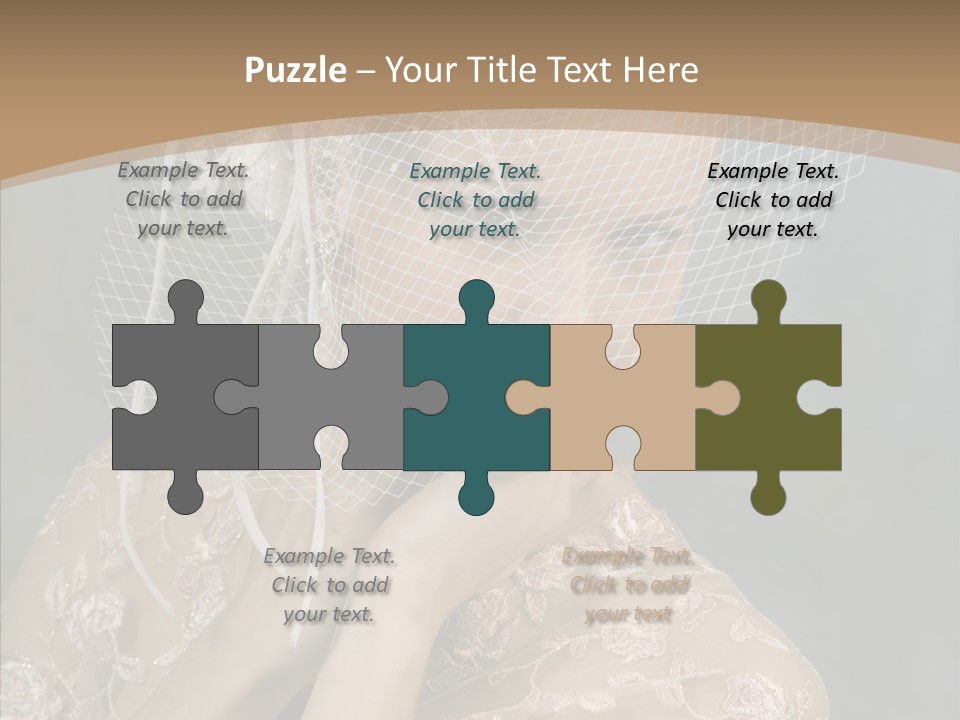 Blonde Background Young PowerPoint Template