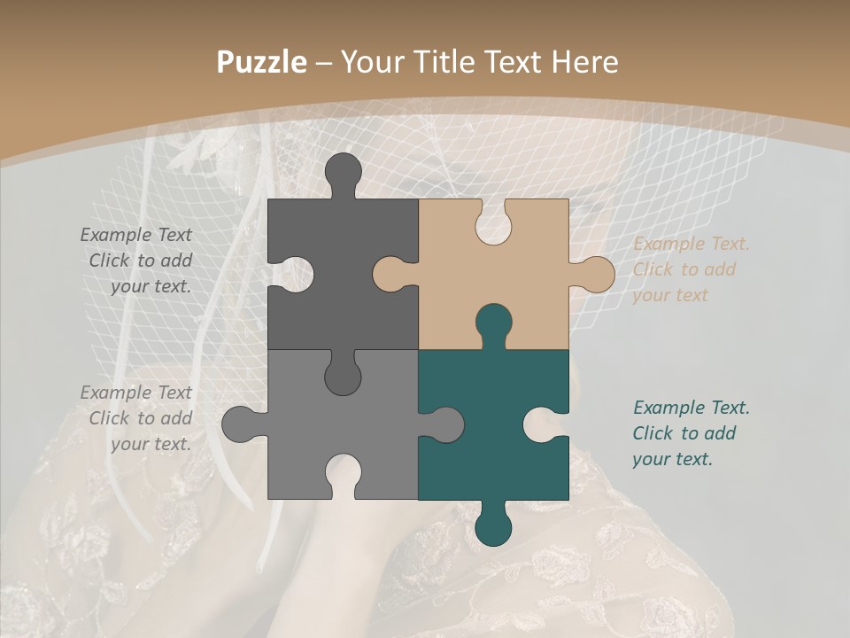 Blonde Background Young PowerPoint Template