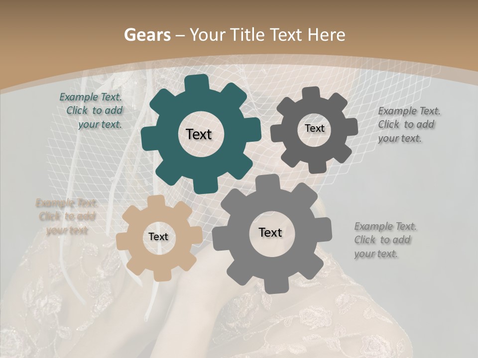 Blonde Background Young PowerPoint Template