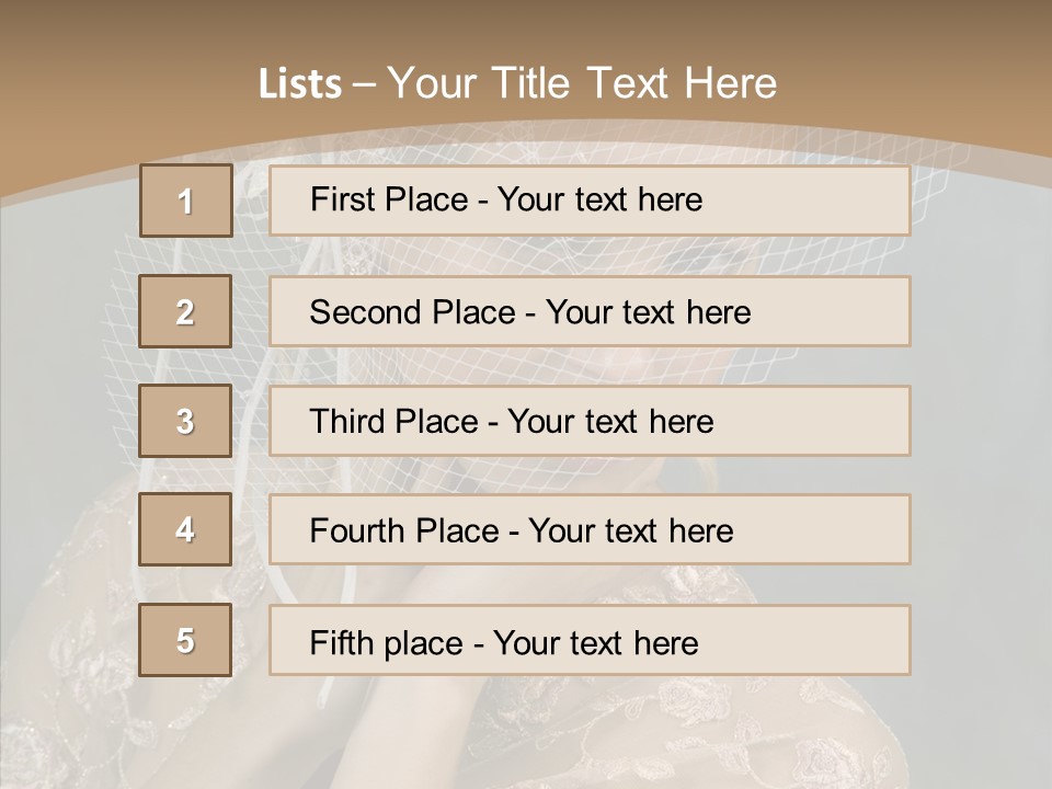 Blonde Background Young PowerPoint Template