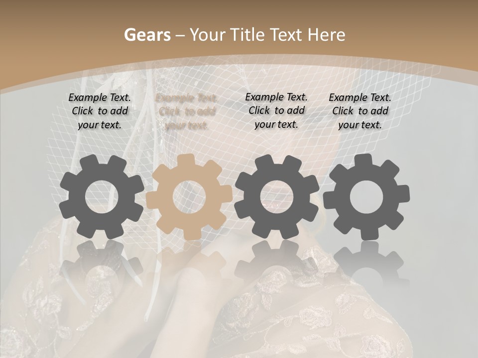 Blonde Background Young PowerPoint Template