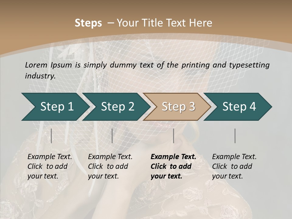 Blonde Background Young PowerPoint Template