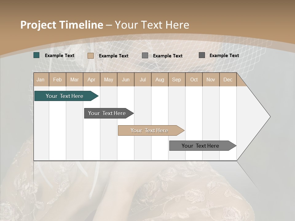 Blonde Background Young PowerPoint Template