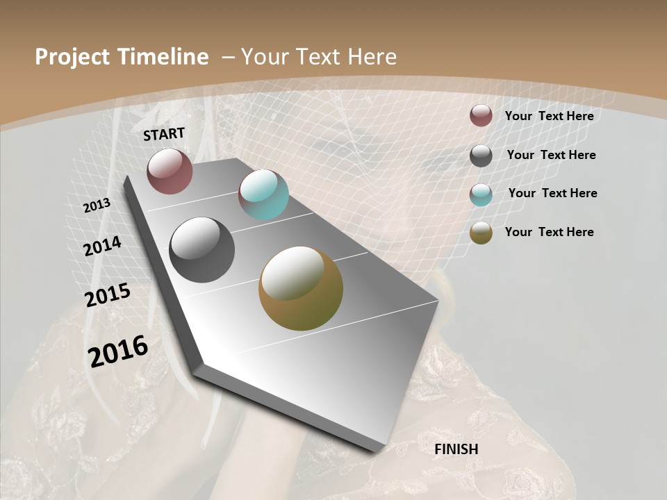 Blonde Background Young PowerPoint Template