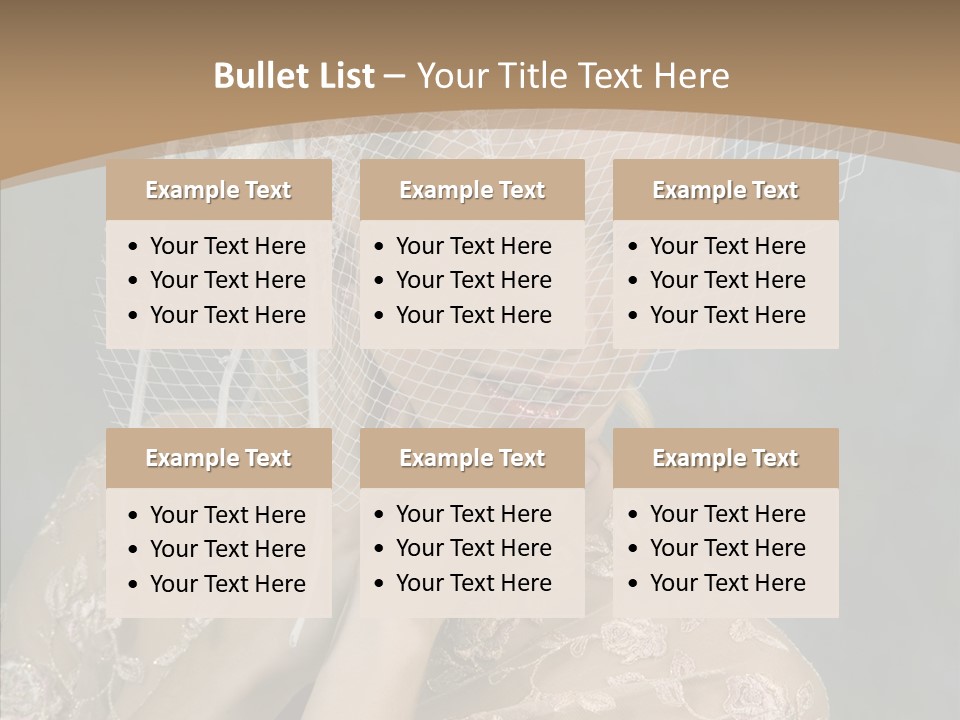 Blonde Background Young PowerPoint Template