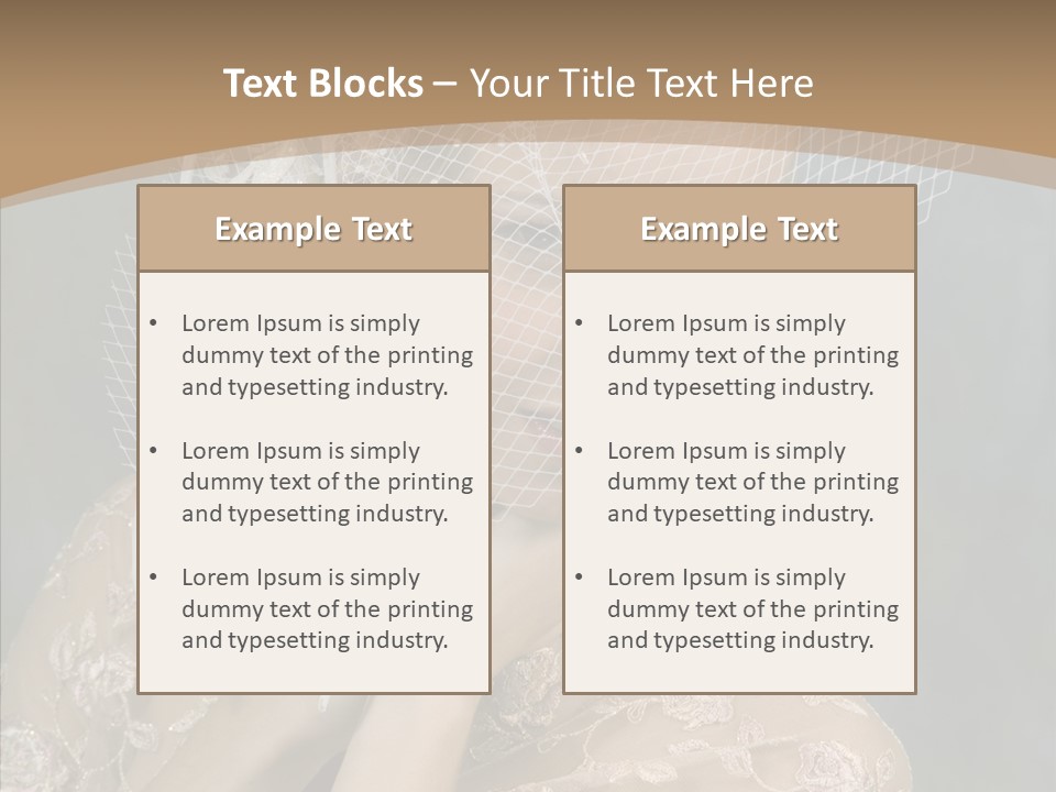 Blonde Background Young PowerPoint Template