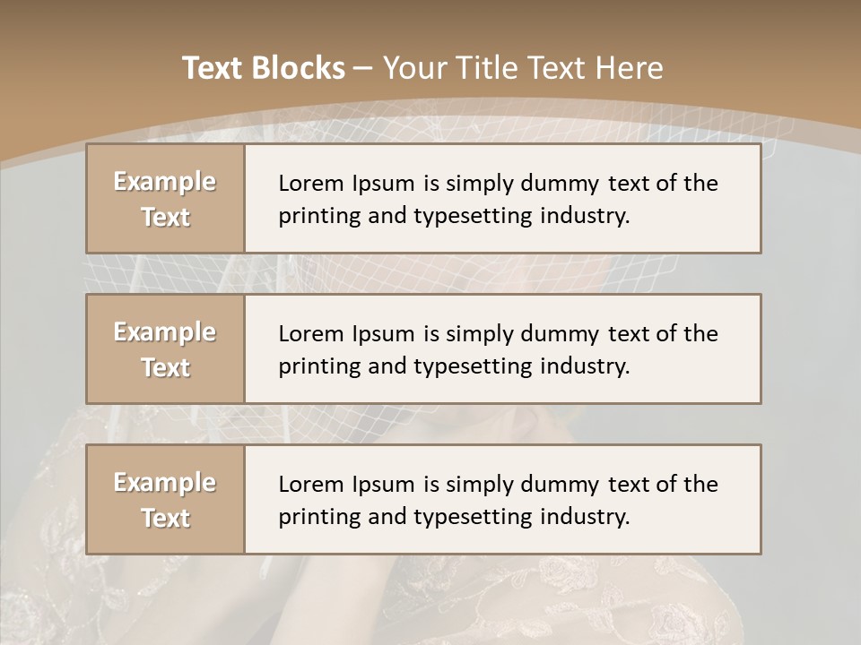 Blonde Background Young PowerPoint Template